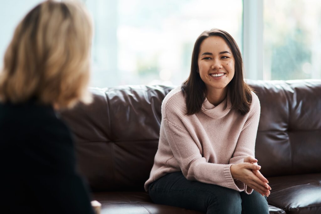 A woman enjoys mental health treatment atlanta