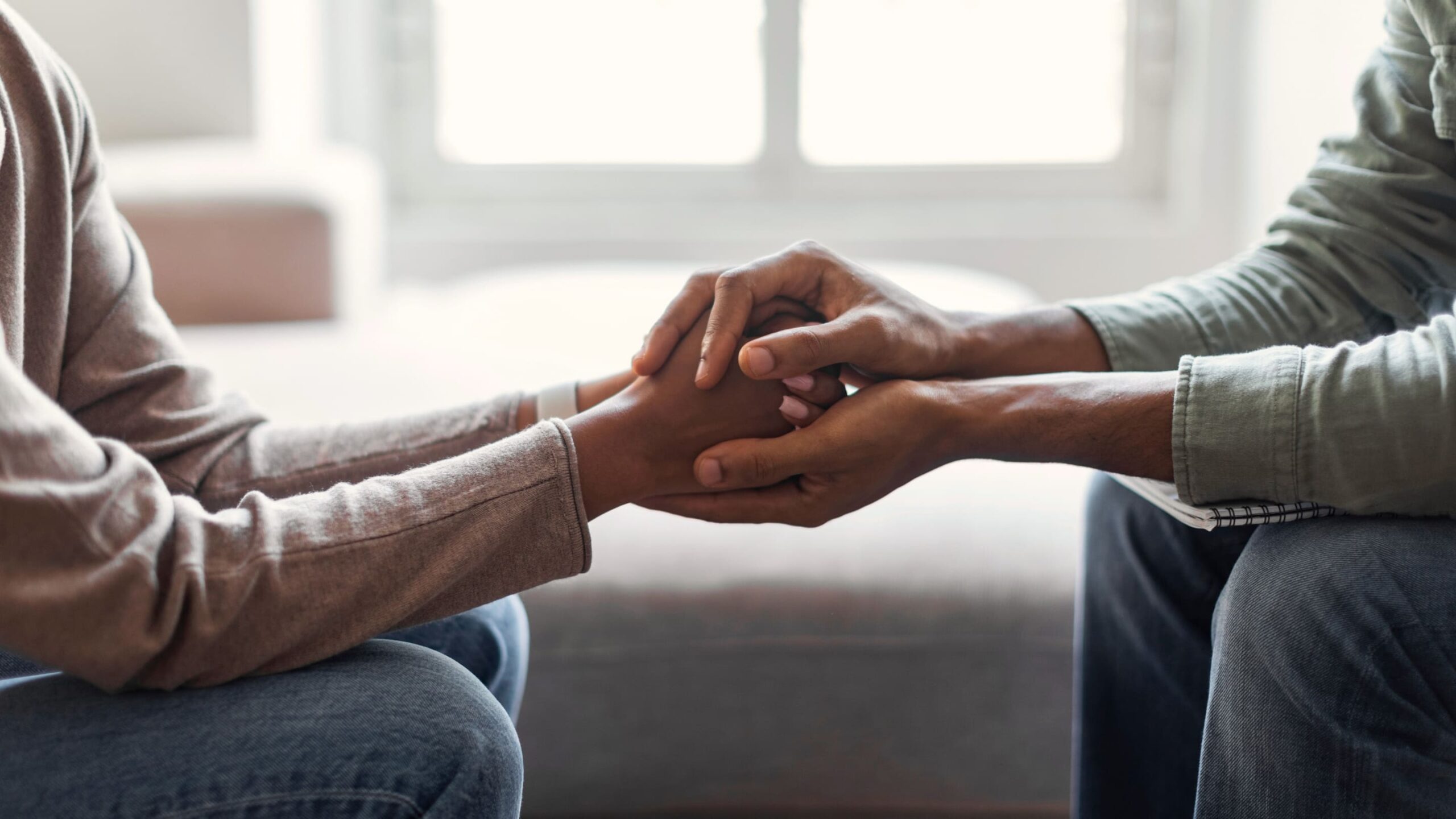 A therapist provides support to a client through EMDR.